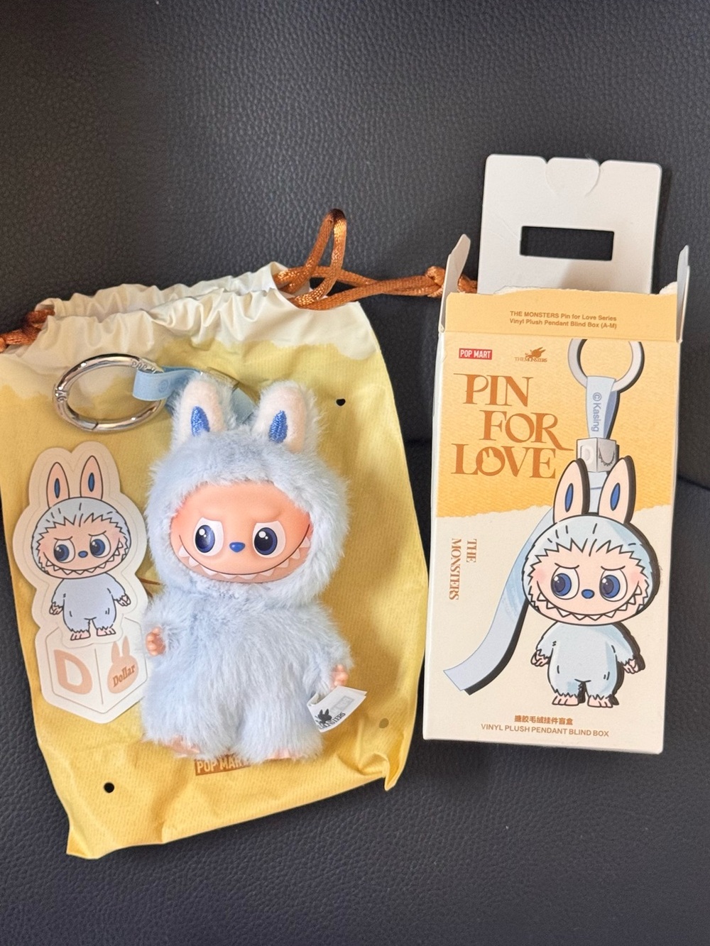 Popmart Pin For Love Labubu Letter D